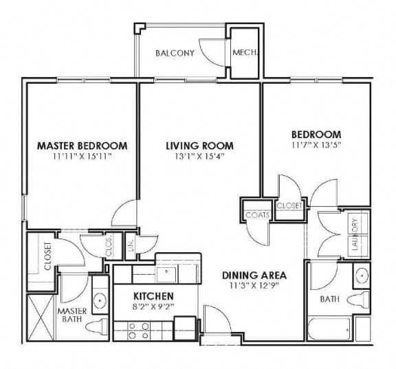 Floor Plans of The Heights Amesbury's 13 Bedroom Apartments